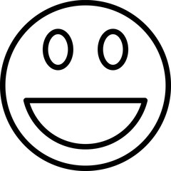 laughing Line Icon pictogram symbol visual illustration