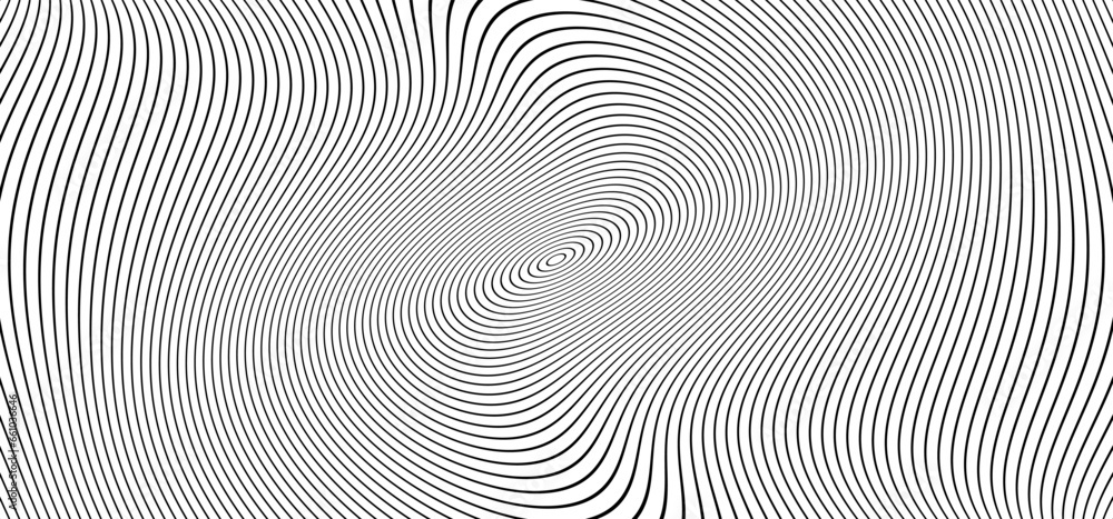 Sticker hypnosis, hypnotic spiral line pattern. circles patroon. volute, spiral. circle tunnel element. psyc