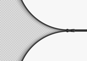 Open zipper icon. Zipper Background.  © sanchesnet1