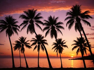 Palm Trees On The Beach