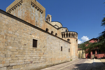 Fototapeta na wymiar apse of the Cathedral of Santa Maria, La Seu d’Urgell, LLeida province, Catalonia, Spain