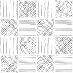 Seamless pencil line pattern. B6 pencil draw line in direction.