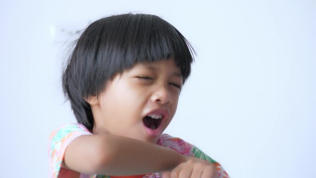 Asian boy being teased by his older brother and he sues his mother for help, teasing, bullying