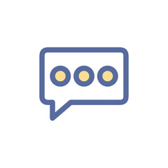 Comment icon symbol vector image. Illustration of the chat social media concept design image