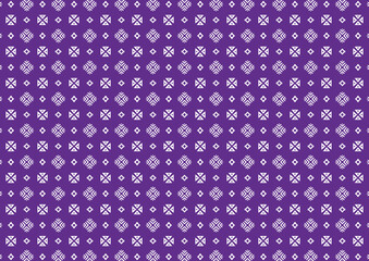 Pattern symbol abstract white on purple geometric symmetry tribal style retro vintage classic wallpaper backdrop template illustration decorative publication textile fabric texture cloth rug tile