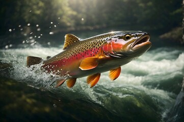 Trout in the river