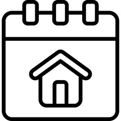 Schedule Outline Icon