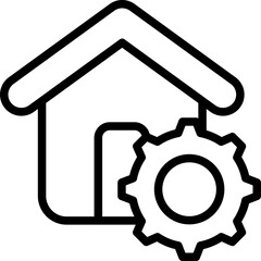 Property Management Outline Icon