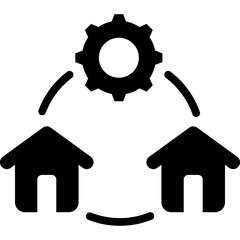 Property Management Glyph Icon