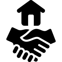 Obraz premium Agreement Glyph Icon