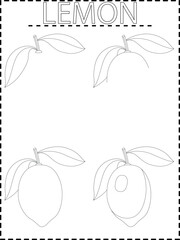 how to draw Fruits step by step ,Coloring pages