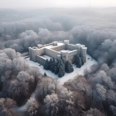 landscape with fog