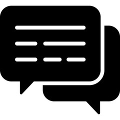 Conversation Glyph Icon