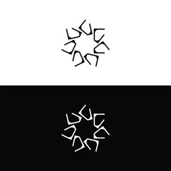 Simple unique circle vector logo template design . Circle icon illustration