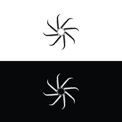Simple unique circle vector logo template design . Circle icon illustration