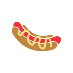 Hot dog icon design template vector illustration isolated