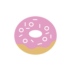 Donut icon design template vector illustration isolated