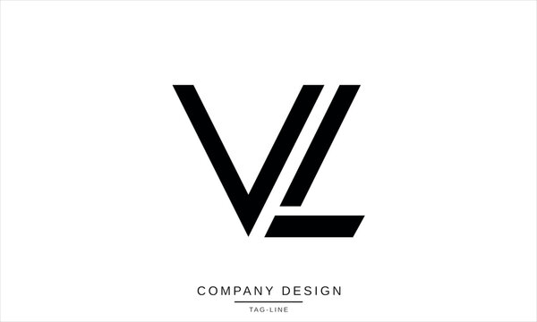 VL, LV, Abstract Letters Logo Monogram