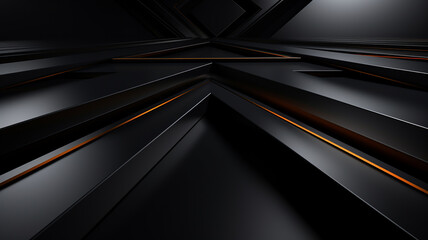Abstract black background. Modern background. Generative AI