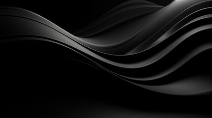 Abstract black background. Modern background. Generative AI
