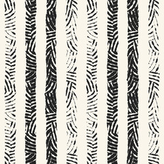 Ink Drawn Ethnic Stripes Pattern