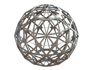 Wireframe Shape Geometric Sphere Cut Diamond 3D print model