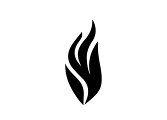 Fire Icon. Tattoo. Vector. Flame. Icon. Sign. Symbol. Flaming. Bonfire. Burning. Fiery. Flammable. Inferno. Hell. Heat. Afire.