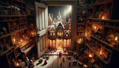 Obraz na płótnie Canvas Rediscovered Christmas Toy Shop