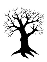 tree silhouette vector