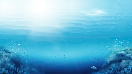 Fototapeta na wymiar Sea, ocean water. Web banner with copy space