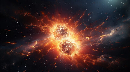 supernova explosion in outer space