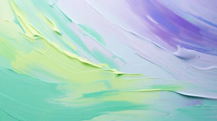 Fotobehang Hintergrund aus groben Farbstrichen auf Leinwand © Marble Station