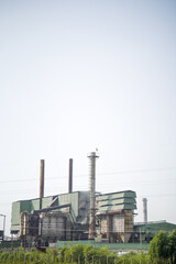 Fototapeta na wymiar plant in the city, Industry, Factory Stock Photos, Smoking chimneys air pollution stock images