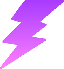 Lightning Glyph Gradient Icon pictogram symbol visual illustration