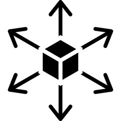 Distribution Glyph Icon