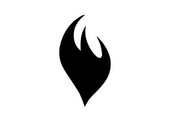 Fire Icon. Tattoo. Vector. Flame. Icon. Sign. Symbol. Flaming. Bonfire. Burning. Fiery. Flammable. Inferno. Hell. Heat. Afire.
