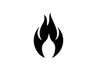 Fire Icon. Tattoo. Vector. Flame. Icon. Sign. Symbol. Flaming. Bonfire. Burning. Fiery. Flammable. Inferno. Hell. Heat. Afire.