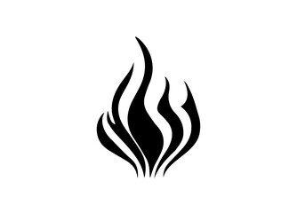 Fire Icon. Tattoo. Vector. Flame. Icon. Sign. Symbol. Flaming. Bonfire. Burning. Fiery. Flammable. Inferno. Hell. Heat. Afire.
