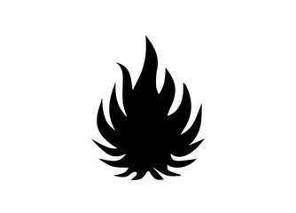 Fire Icon. Tattoo. Vector. Flame. Icon. Sign. Symbol. Flaming. Bonfire. Burning. Fiery. Flammable. Inferno. Hell. Heat. Afire.