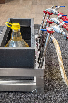 Bulk Wine Dispenser At Vineyard In Frascati Region