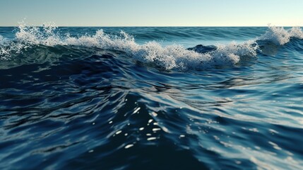 background photo of ocean sea water white waves splashing in the edge of the beach