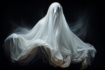 A Halloween Ghost, Created with Generative AI