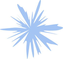 Abstract Starburst Blobs. Snowflake Christmas.