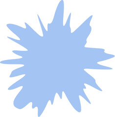 Fototapeta premium Abstract Starburst Blobs. Snowflake Christmas.