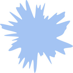 Abstract Starburst Blobs. Snowflake Christmas.