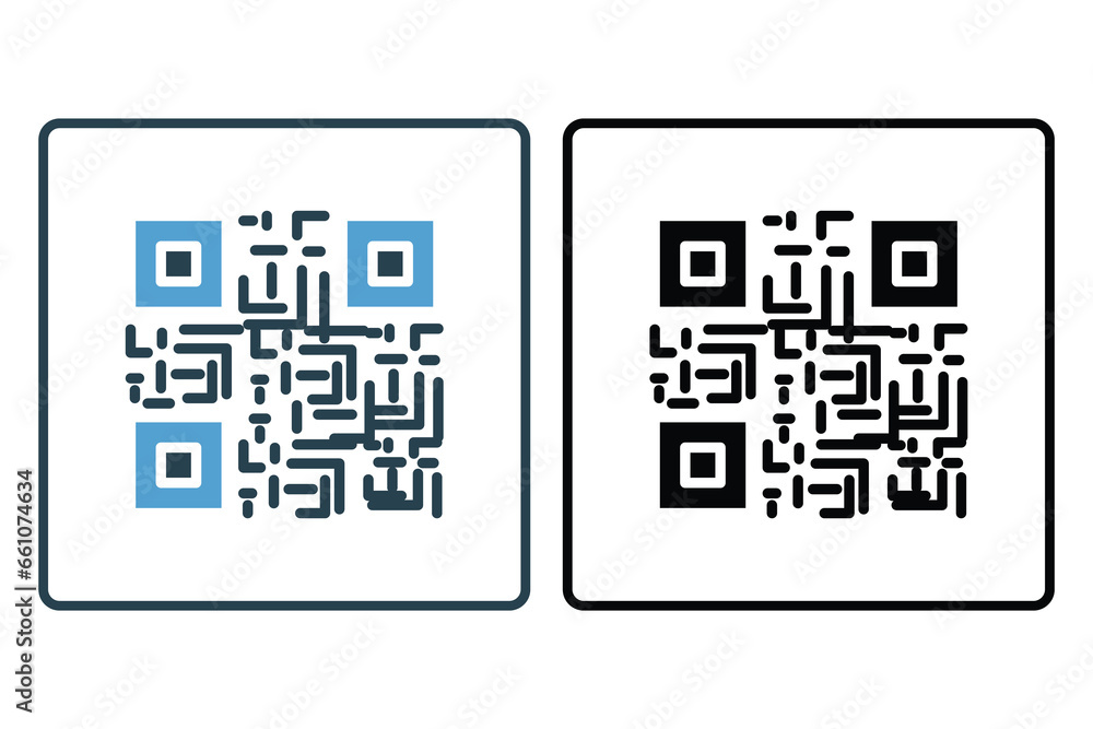 Poster barcode icon. icon related to identity. suitable for web site design, app, ui, user interfaces. soli