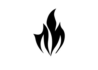 Fire Icon. Tattoo. Vector. Flame. Icon. Sign. Symbol. Flaming. Bonfire. Burning. Fiery. Flammable. Inferno. Hell. Heat. Afire.