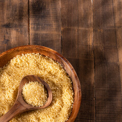 Japanese panko bread in crumbs on spoon - healthy food