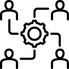 Organization Outline Icon