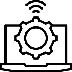 Project Management Outline Icon